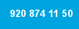 920 874 11 50 920 874 11 50